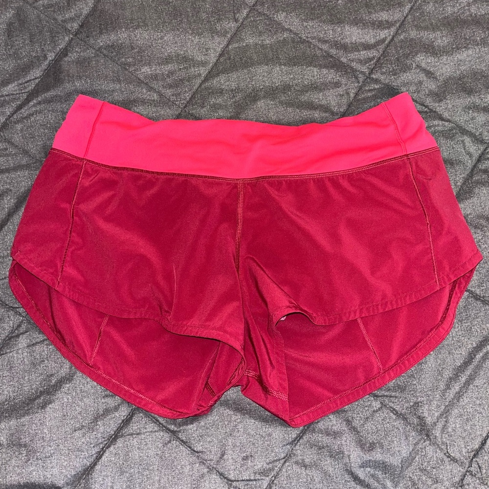 Lululemon Size 6 Speed Up Hot Pink/Fuchsia Shorts